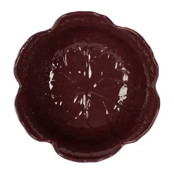 Saladier chou en grès aubergine d22cm - Chou