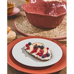 Saladier chou en grès rhubarbe d27cm - Chou