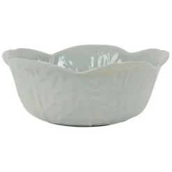 Saladier chou en grès vert d'eau d27cm