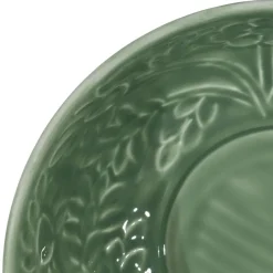 Saladier en fer (x2) ivoire et sauge d25cm - Floraly