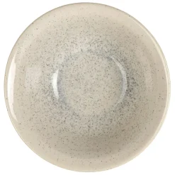 Saladier en grès blanc moucheté d26cm - Jeanne