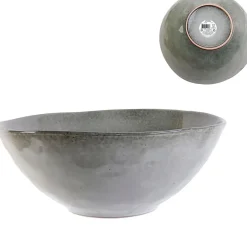 Saladier en grès gris d28cm - Au grès du temps