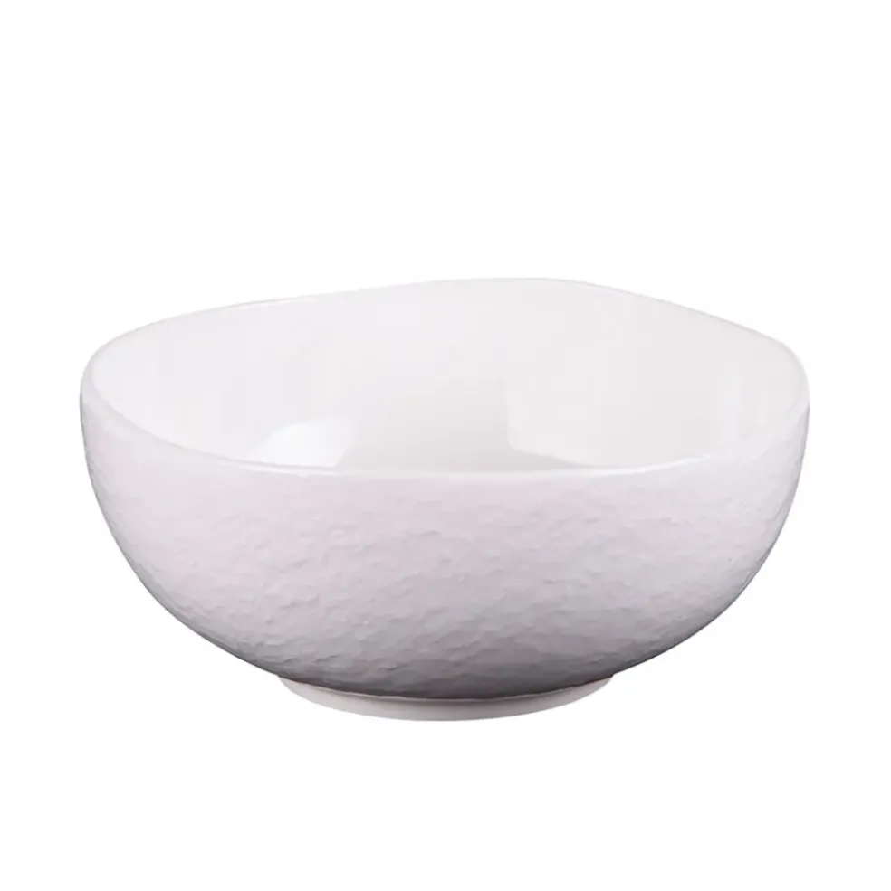 Saladier en porcelaine blanche d18cm - Ecume
