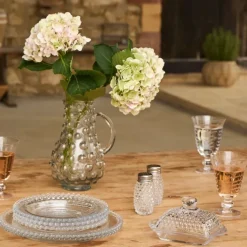 Saliere poivriere en verre -perloa