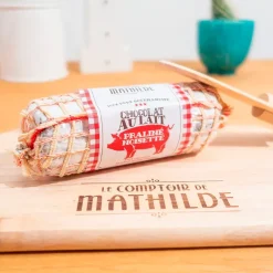 Saucisson chocolat au lait praline noisette