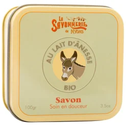 Savon boîte métal lait d'anesse bio