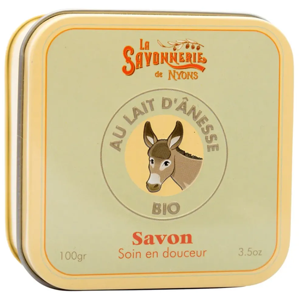 Savon boîte métal lait d'anesse bio