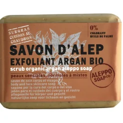Savon d'alep exfoliant argan bio 100g
