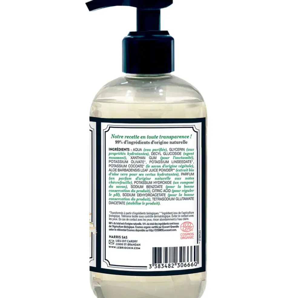 Savon liquide mains chèvrefeuille 290ml - Cosmébio