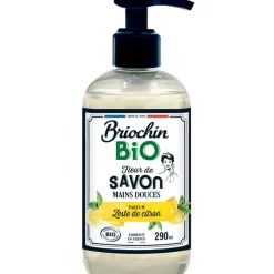 Savon liquide mains zeste de citron 290ml - Cosmébio