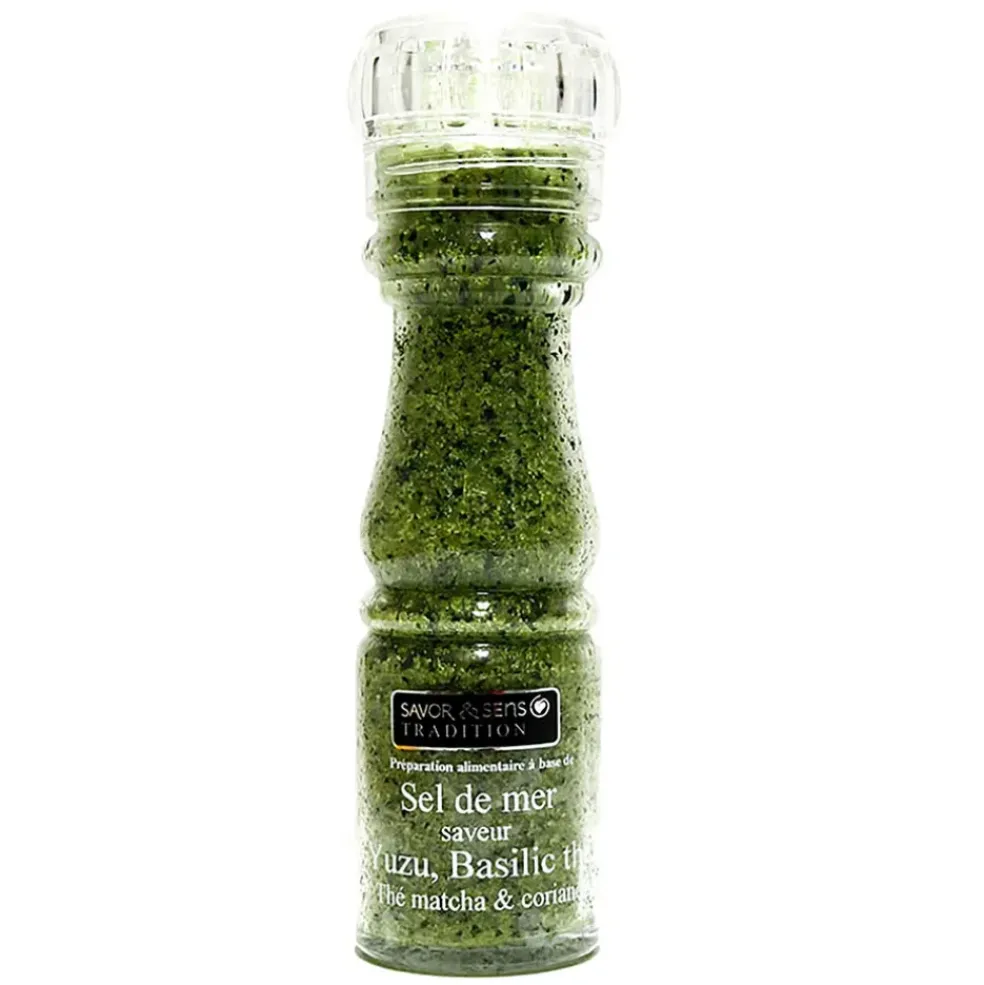 Sel saveurs de yuzu, basilic thaï et coriandre