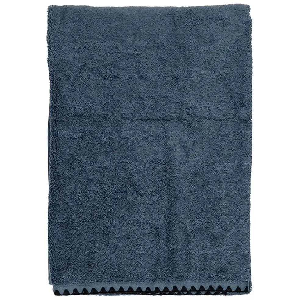 Serviette de bain en coton turquin 130x70cm - Issey
