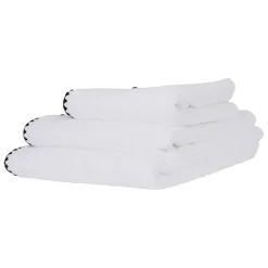 Serviette de bain en coton blanc 70x130cm - Issey