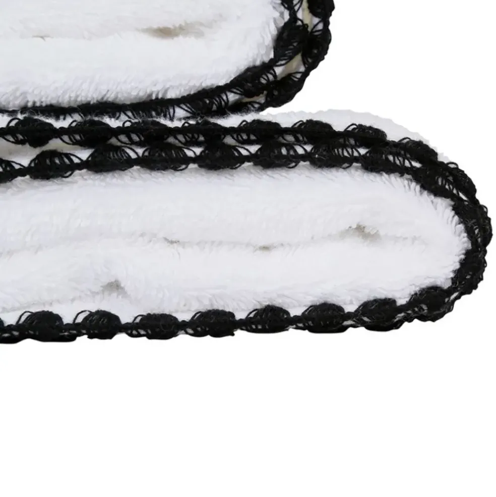 Serviette de bain en coton blanc 70x130cm - Issey