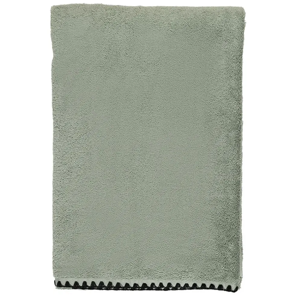 Serviette de bain en coton celadon 70x130cm - Issey