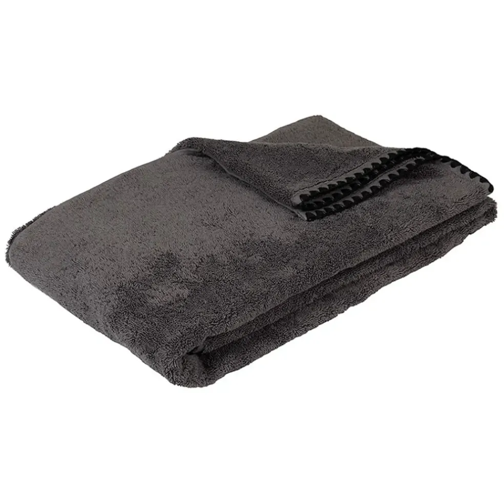 Serviette de douche en coton granit 90x140cm - Issey
