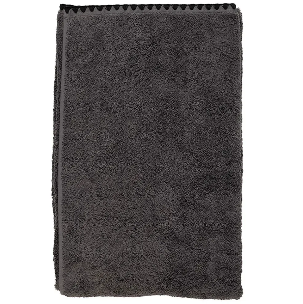 Serviette de toilette issey granit 50x100cm en coton