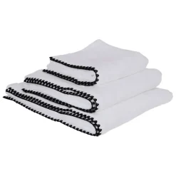 Serviette de toilette issey blanc 50x100cm en coton