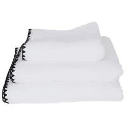 Serviette de toilette issey blanc 50x100cm en coton