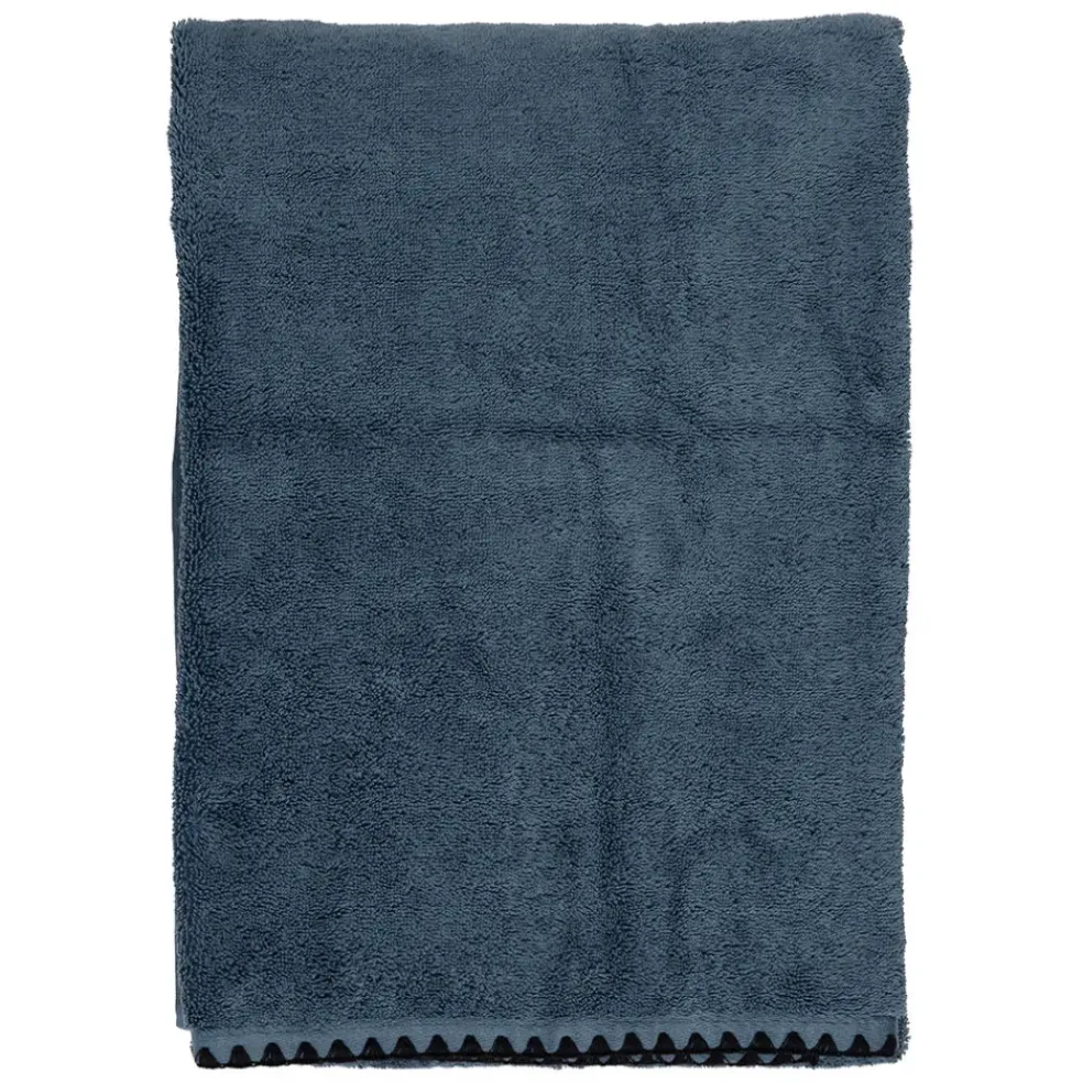 Serviette invite en coton turquin 50x30cm - Issey