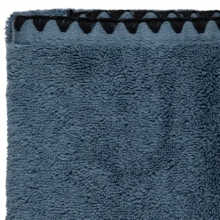 Serviette invite en coton turquin 50x30cm - Issey