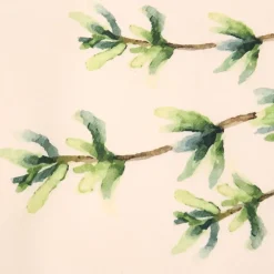 Set de 5 torchons aroma vert et lin en coton