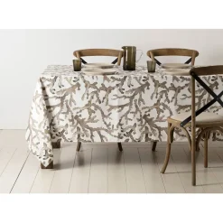 Set de table blanc et brun - estran