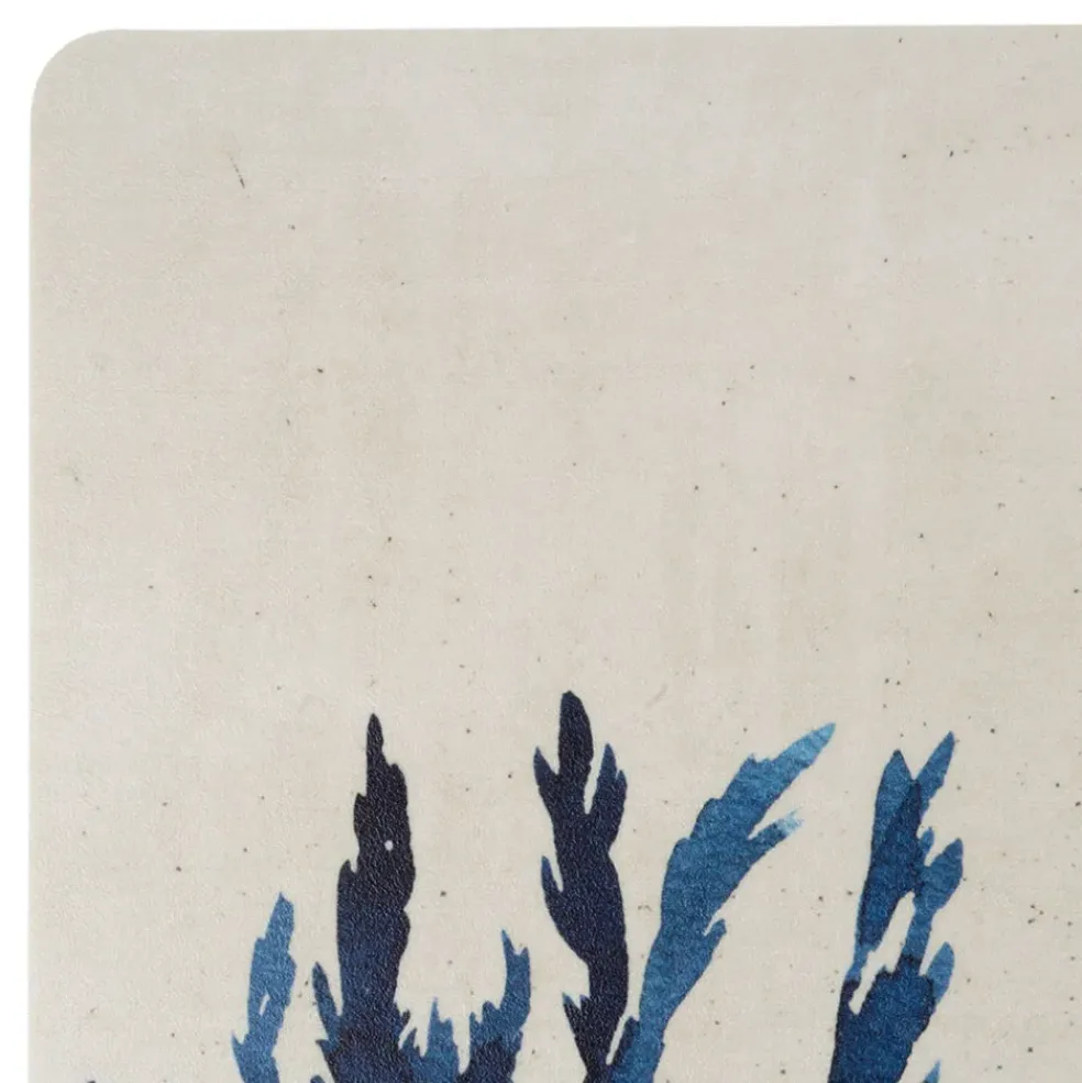 Set de table corail en vinyle bleu marine 30x45cm - Corail