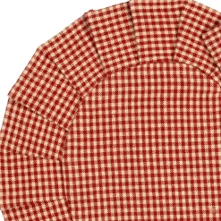 Set de table cœur en coton rouge 35x30cm - Campagne