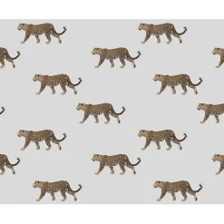 Set de table en vinyle blanc guepard 30x40cm
