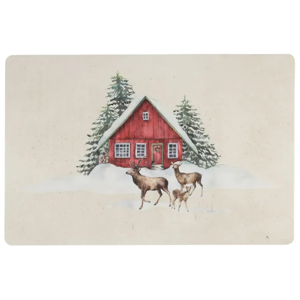 Set de table en vinyle multicolore 45x30cm - Chalet