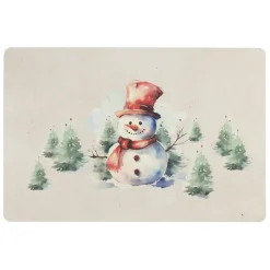 Set de table en vinyle multicolore 45x30cm - Neige