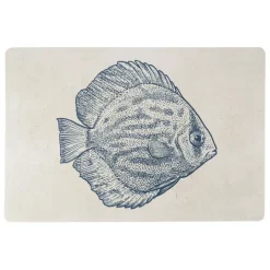 Set de table poisson bleu 30x45cm - Turbot