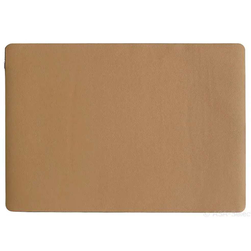 Set de table rectangle simili cuir caramel 46x33 - Optic