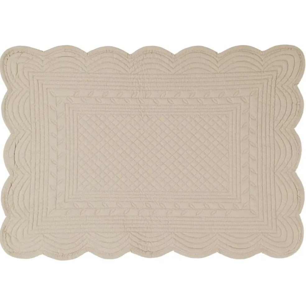 Set de table rectangulaire mastic en coton
