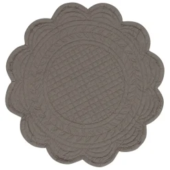 Set de table rond boutis poivre en coton