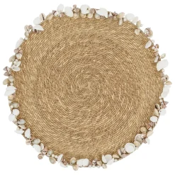 Set de table rond en jonc de mer naturel d36cm - Cauri