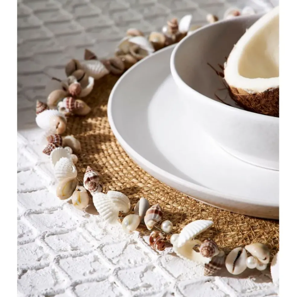Set de table rond en jonc de mer naturel d36cm - Cauri