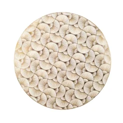 Set de table éventail doré d38cm
