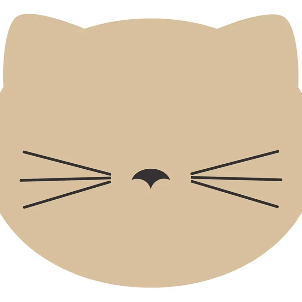 Set de table vinyle chat d30cm beige