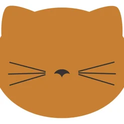 Set de table vinyle chat d30cm orange
