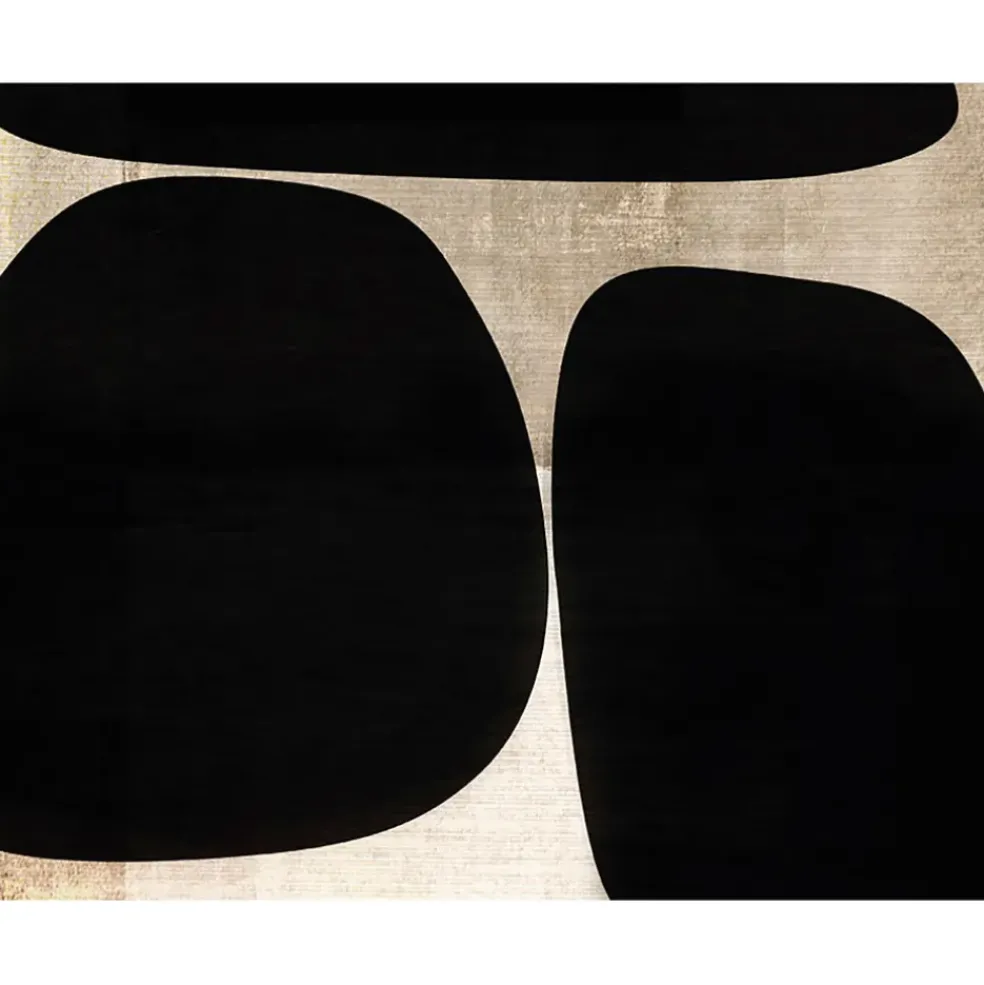 Set de table vinyle formes 30x40cm noir