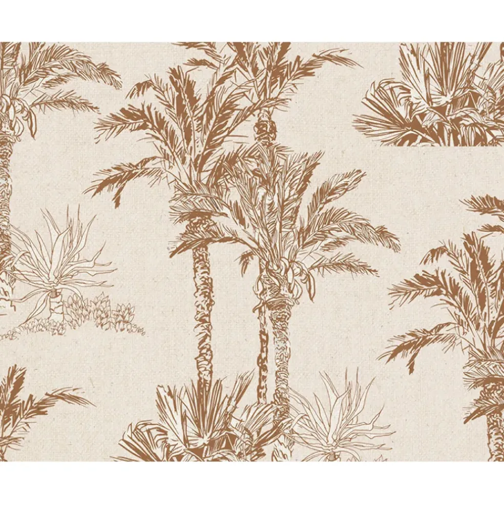 Set de table vinyle palmiers 30x40cm beige