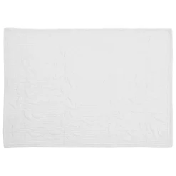 Set table boutis blanc 48x34cm coton