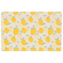 Set table retro summer jaune 43.5x28.5cm polypropylene