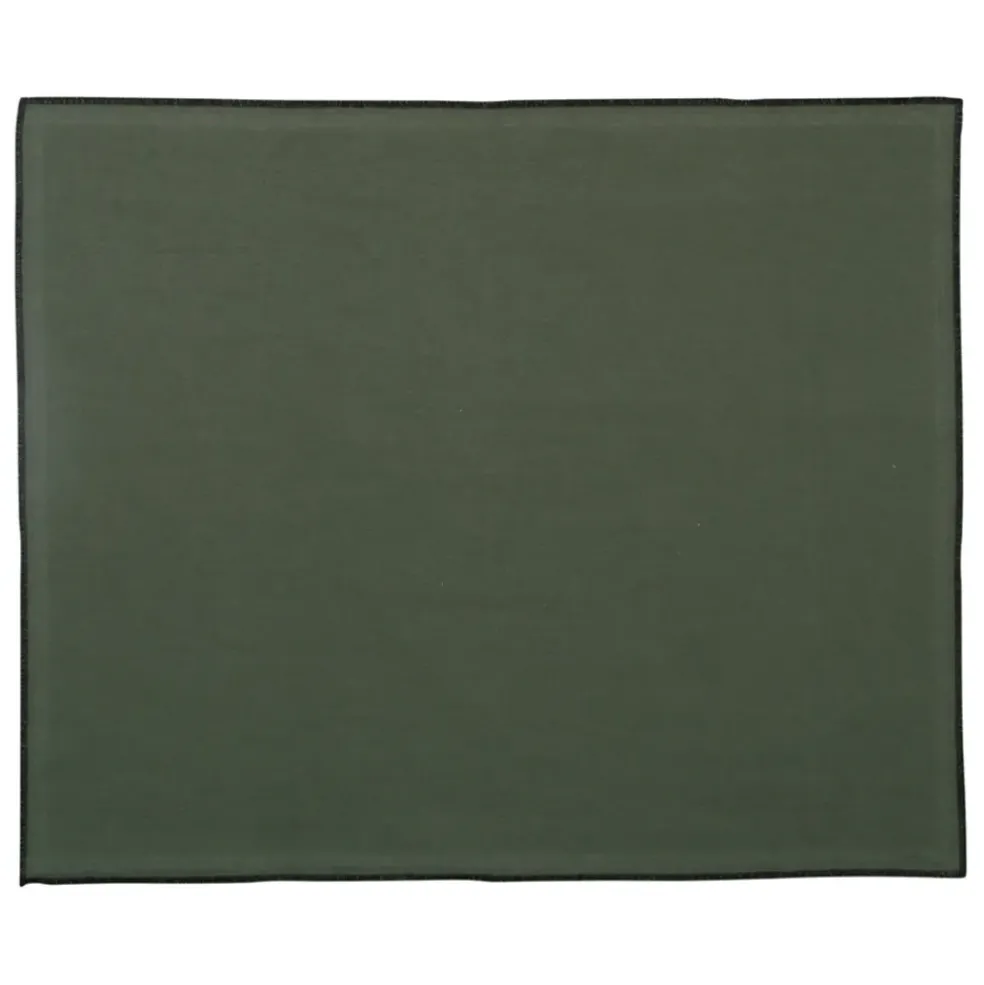 Set table x2 corino thym 50x40cm coton lavé 170g/m2
