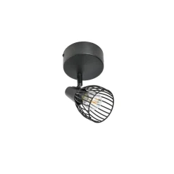 Spot 1 lumière metal filaire jaro noir