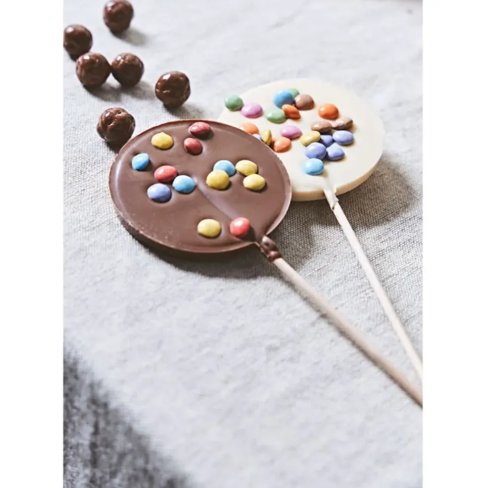 Sucette chocolat au lait surprise partie 50g