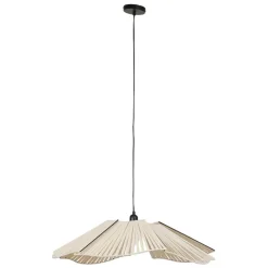 Suspension bohème en coton d41cm crème - Plaka