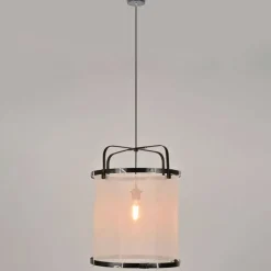 Suspension en bambou d35cm noir - hikari